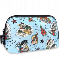 Aloha Makeup Bag in Blue