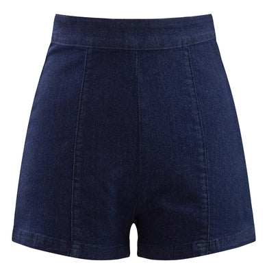 Retro Babe High Waisted Denim Shorts