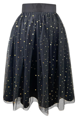 Infinity 50's Golden Star Swing Skirt