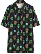 Mens Monster Mash Button Down Shirt