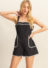 Retro Babe Romper in Black