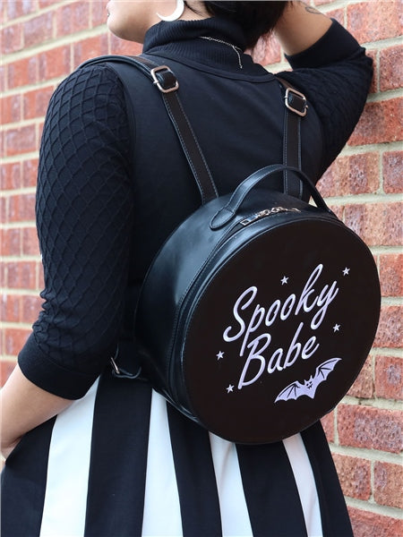 babe leather backpack Spooky Babe Backpack in Black
