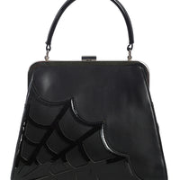 Spiderweb Twilight Handbag in Black