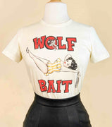 Wolf Bait Tee In Ivory