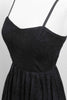 Spiderweb Swing Dress with Pockets in Black