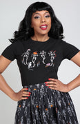 Vintage Halloween Skeleton Boo-Gie T-Shirt