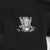 Original Cruise Coffin skull skateboarding pullover hoodie black