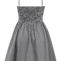 Black & White Retro Inspired Gingham Swing Dress