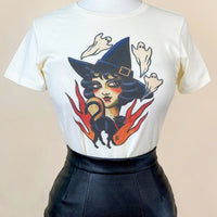 The Good Witch T-Shirt in Ivory