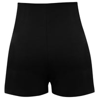 High Waisted Sailor Shorts with Anchor Buttons in Black