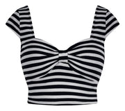 Miss Vixen Striped Crop Top