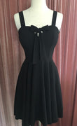 Black Sailor Girl Swing Dress with Pockets