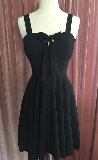 Sailor Girl Swing Dress - Black - Rockabilly Night Bust Sweetheart Ribbon Tie | Double Trouble Apparel Sailor Girl Swing Dress - Black - Rockabilly Night Bust Sweetheart Ribbon Tie | Double Trouble Apparel