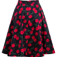 Retro Gal Swing Skirt in Black Cherry