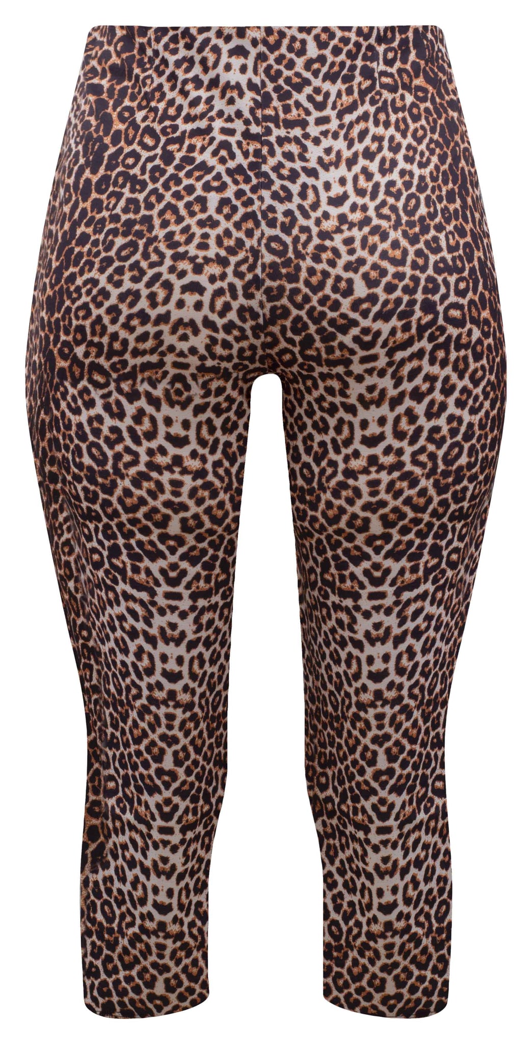 Leopard Print Retro Gal High Waist Pinup Capris | Double Trouble Apparel