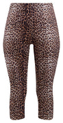 Leopard Print Retro Gal High Waist Pinup Capris