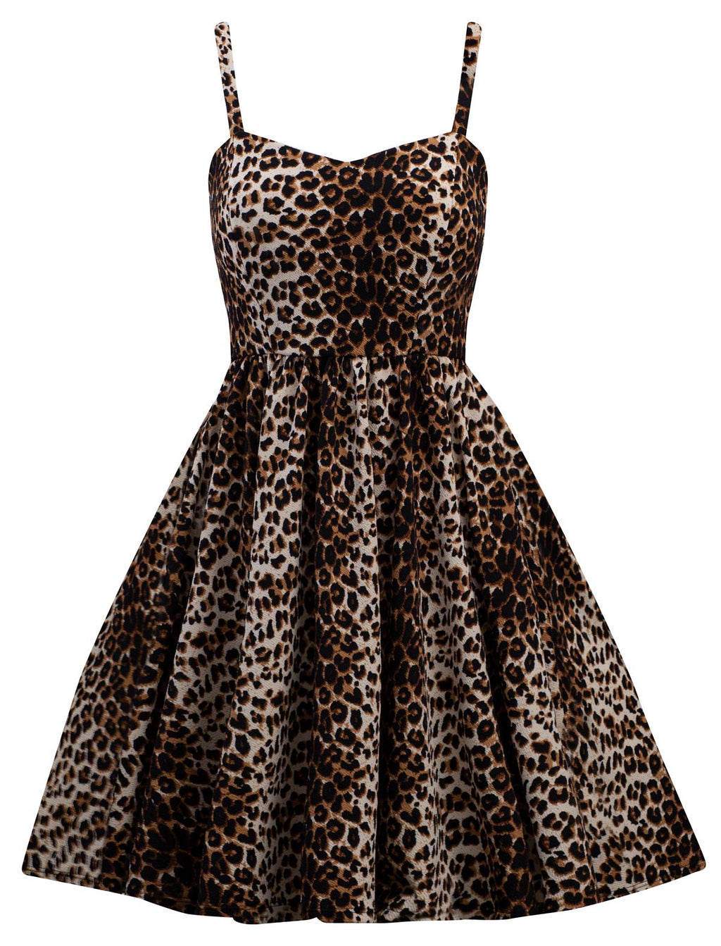 Leopard Retro Inspired Swing Dress with Pockets | Double Trouble Apparel Leopard Retro Inspired Swing Dress with Pockets | Double Trouble Apparel