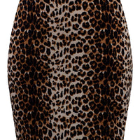 Bombshell Leopard Print Pencil Skirt