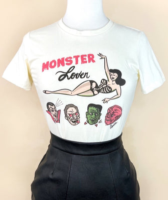 Monster Lover T-Shirt (Ivory or Black)