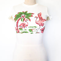 Pink Flamingo T-Shirt in Ivory