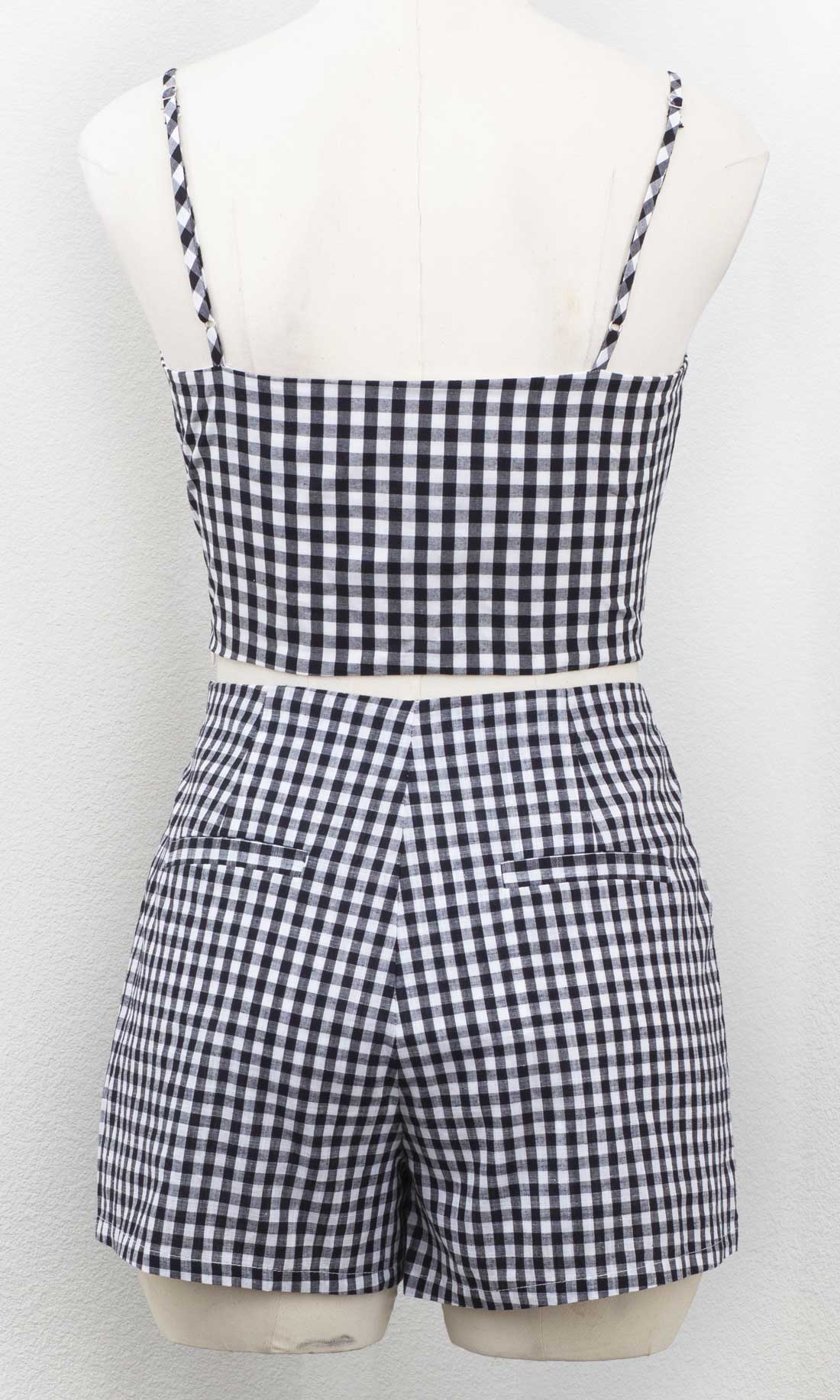 Retro Gal High Waist Gingham Shorts Double Trouble Apparel