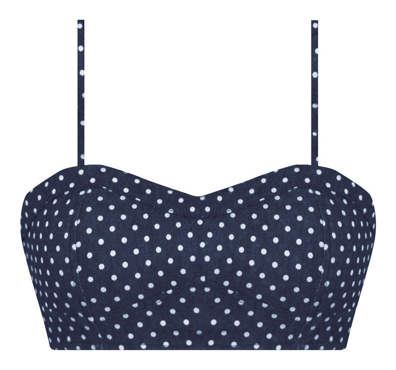 crop top polka dot