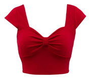 Miss Vixen Crop Top in Red