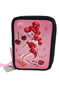 Miss Fluff Rockabilly Pin up Cherry Love Travel Pill Case