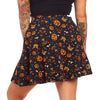 Classic Halloween Pumpkin Skater Skirt in Black or Cream