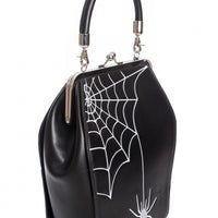 Spider Kellie Coffin Handbag in Black