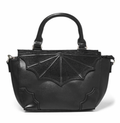 Black Widow Spiderweb Handbag (Crossbody Strap Included)