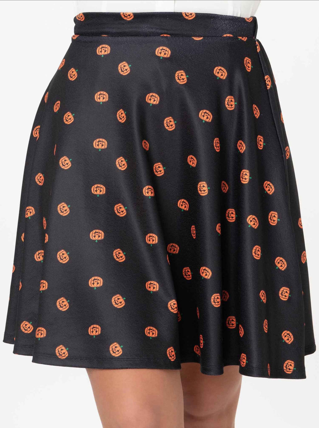 Smak Parlour Black & Orange Pumpkin Sweet Talk Skirt