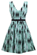 Mint Retro Diamonds Twinkletoes Dress by Sourpuss