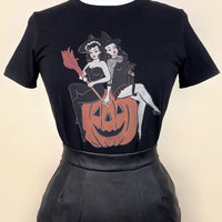 Witch Sisters T-Shirt (Black or Cream)