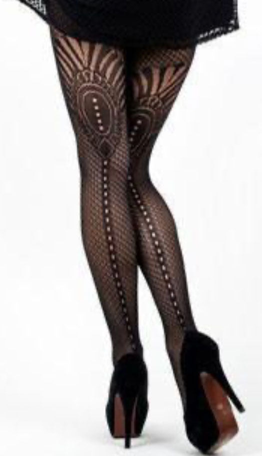Lace Deco Pantyhose Tights
