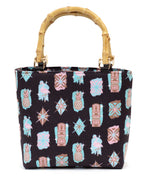 Retro Starburst Atomic Tiki Bamboo Handbag