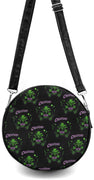 "Creature" Horror Print Crossbody Circle Bag