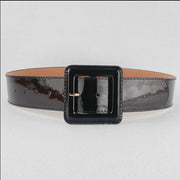 Black Patent Vinyl Belt