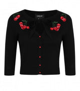 Collectif Vintage Black Cherries Cardigan