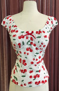 Red & White Cherry Pie Sweetie Top