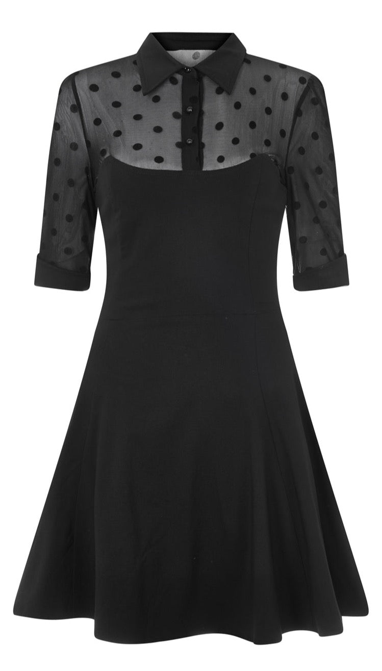 collectif wednesday skater dress COLLECTIF WEDNESDAY SKATER DRESS