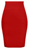 Red Bow Back Pencil Skirt
