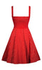 Red Retro Polka Dot Dress