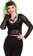 Black Magic Elena Mesh Top