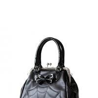 Femme Fatale Spiderweb Handbag in Black