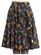 Pumpkins and Webs Harlow Swing Skirt