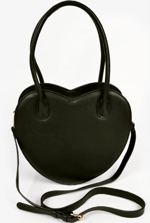 Heart Handbag - Black