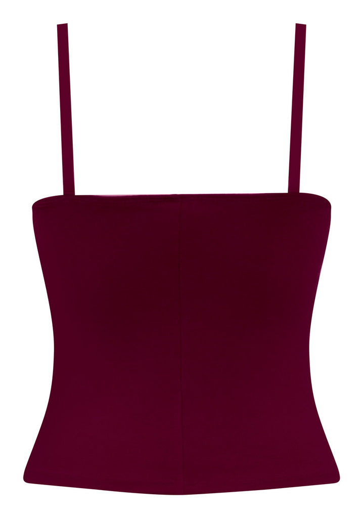 Burgundy Wine Hollywood Dame Top | Double Trouble Apparel