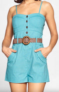 Pinup Retro Romper in Mint