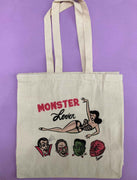 Monster Lover Canvas Tote Bag